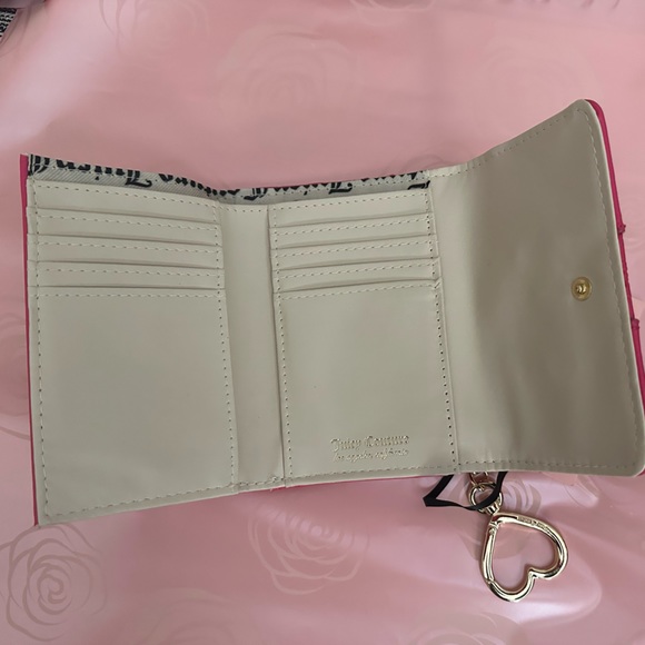 Juicy Couture Pink Flash Double sided Trifold Wallet - Picture 4 of 6